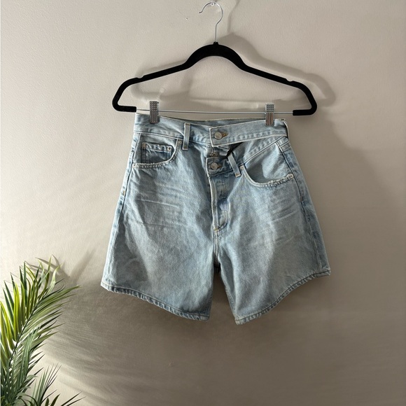 Agolde Broken Waistband Denim Shorts Size 24 NWOT - Picture 3 of 7